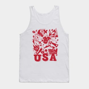 Vintage United States Soccer Player 2022 Tank Top